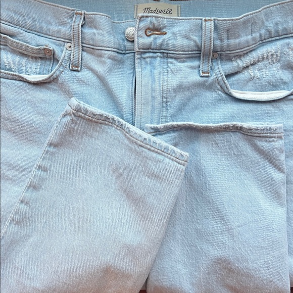 Madewell Perfect Vintage Jeans 29 Mid Rise Straight Light Wash - Picture 10 of 10
